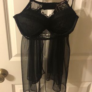 Victoria’s Secret Black Teddy, never worn.